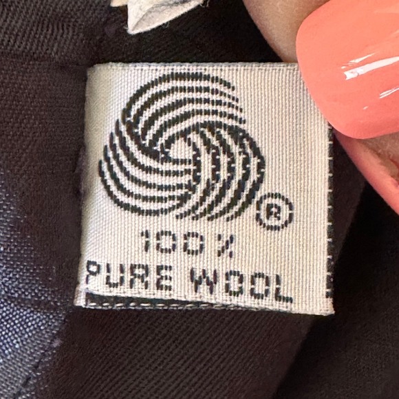 JONES NEW YORK VTGE Navy Velvet Collar Double Breasted Blazer SZ 8 Gold Buttons - Picture 9 of 15